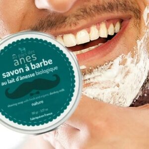Savon à barbe au lait d'ânesse biologique 90gr