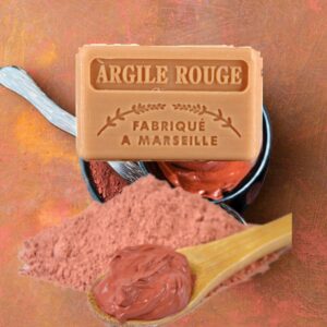 Savonnette Marseillaise 125gr Argile Rouge