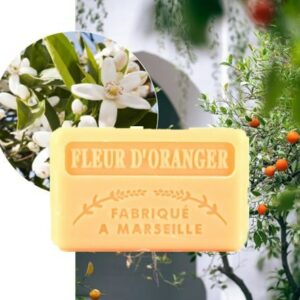 Savonnette Marseillaise 125gr Fleur d'Oranger