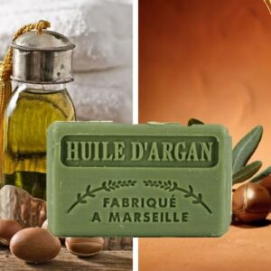 Savonnette Marseillaise 125gr Huile d'Argan