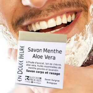 Savon Menthe Aloe Vera 100g  Corps et Rasage